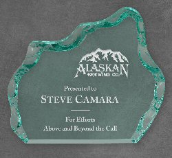 Self-standing Jade Iceberg Acrylic Award