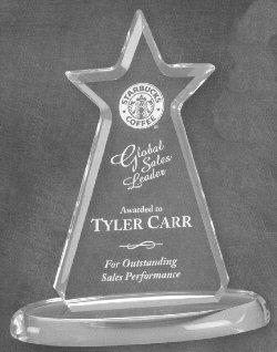 Clear Acrylic Star