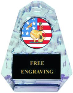Pyramid Ice Golf Acrylic Award
