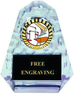 Pyramid Ice Acrylic Gymnastic Award