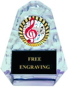 Pyramid Music Acrylic Award