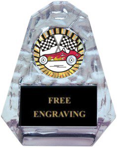 Pyramid Pinewood Derby Acrylic Award