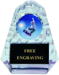 Pyramid Skateboard Acrylic Award