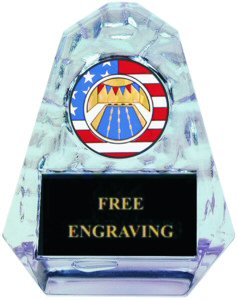 Pyramid Ice Acrylic Swimming Award