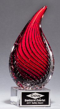 Droplet-Shaped Art Glass Award