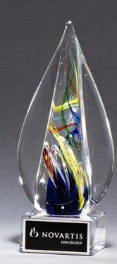 Flame-Shaped Art Glass Award