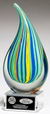 Multi Color Art Glass Award