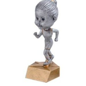Girls Track Bobblehead Trophy