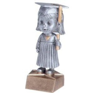 Girls Graduate Bobblehead Trophy