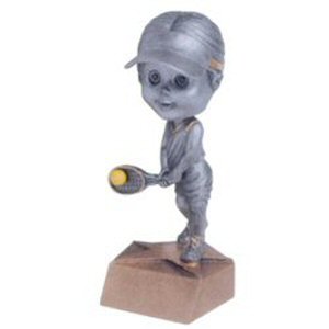Girls Tennis Bobblehead Trophy