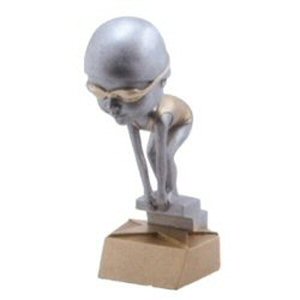 Girls Swimmer Bobblehead Trophy