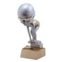 Girls Swimmer Bobblehead Trophy