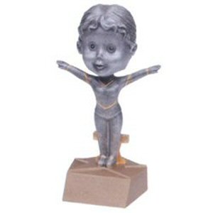 Girls Gymnast Bobblehead Trophy