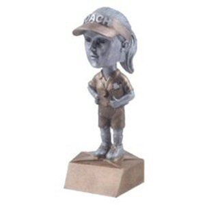 Female Coach Bobblehead Trophy