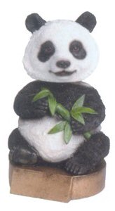 Panda Mascot Bobblehead Trophy