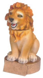 Lion Mascot Bobblehead Trophy