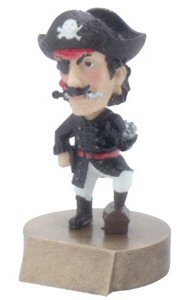 Pirate Mascot Bobblehead Trophy