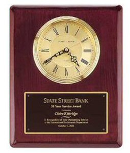 Rosewood Waterfall Bezel Wall Clock