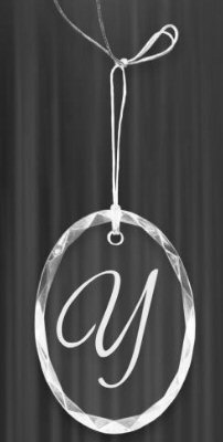 Crystal Oval Ornament