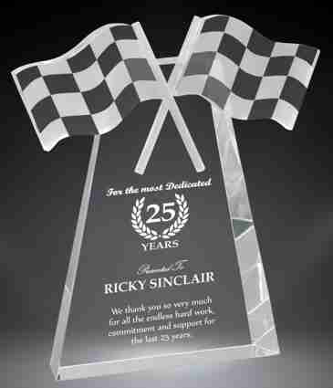 Checkered Flags Crystal Award