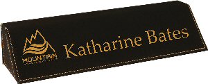 Black Leatherette Desk Wedge