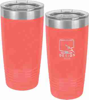 Coral Engraved Polar Tumbler
