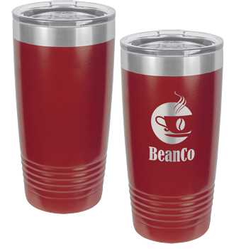 Maroon Engraved Polar Tumbler