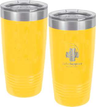 Yellow Engraved Polar Tumbler