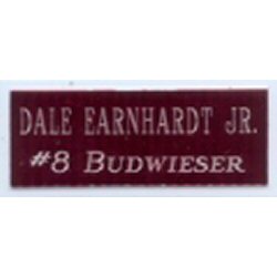 Small Two Line Colored Engraved Plate