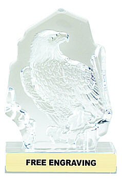 Sculpted Glass Eagle Award
