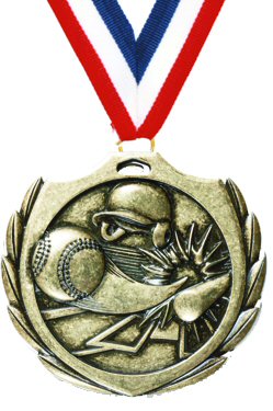 Burst Baseball Medal