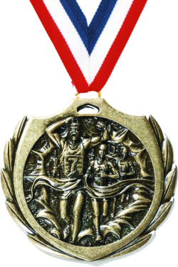 Burst Cross Country Running Medal