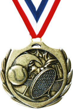 Burst Tennis Medal