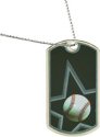 Star Baseball Dog Tag Medal