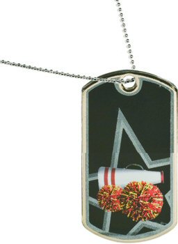 Star Cheer Dog Tag Medal