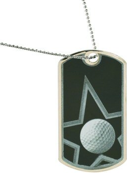 Star Golf Dog Tag Medal
