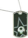 Star Soccer Dog Tag Medal