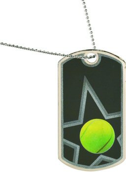 Star Tennis Dog Tag Medal