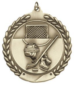 Economy Wreath Hockey Medal
