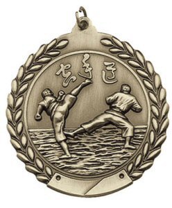 Economy Wreath Karate Medal