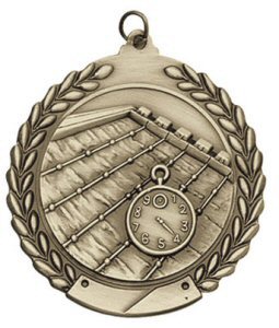 Economy Wreath Swimming Medal