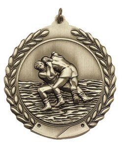 Economy Wreath Wrestling Medal