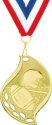 Flame Shape Football Medal