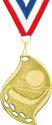 Flame Shape Hockey Medal