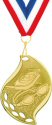Flame Shape Swimming Medal