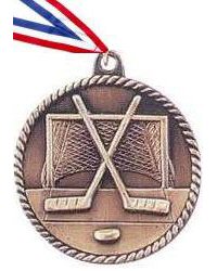 High Relief Hockey Medal