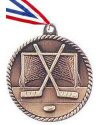 High Relief Hockey Medal