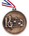 High Relief Music Medal