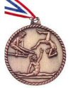 High Relief Female Gymnastics Medal