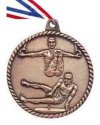 High Relief Male Gymnastics Medal